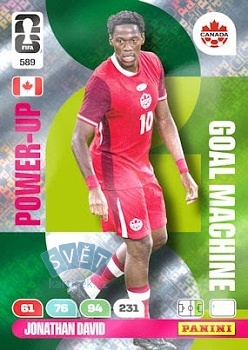 Jonathan David Canada Panini FIFA World Cup 2026 Adrenalyn XL Goal Machines #589